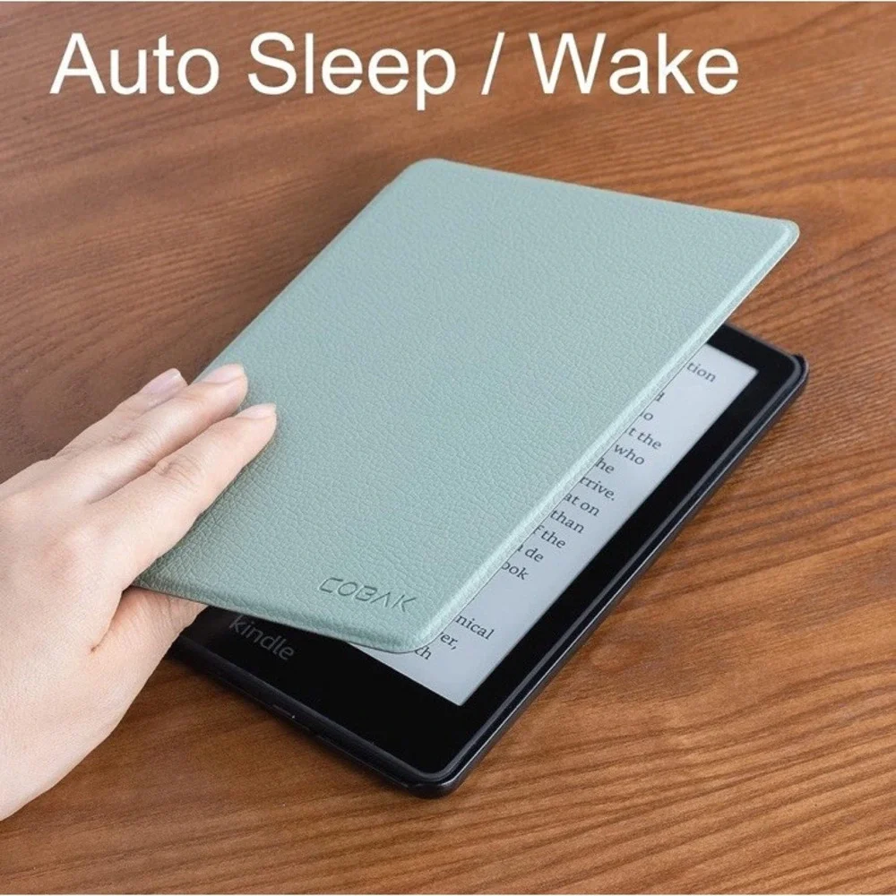 Kindle Case Cobak Sage Green Stand &‎ Case for 6.8